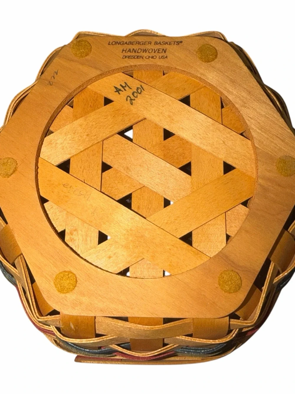 VINTAGE Longaberger Hexagon Basket